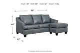 Genoa Steel Chaise Sofa and Oversized Chair -  Ashley - Luna Furniture