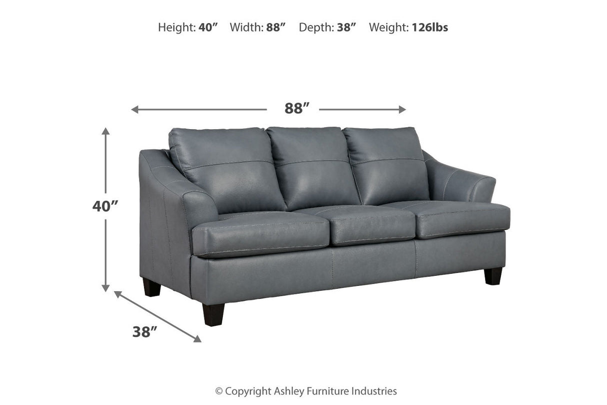 Genoa Steel Sofa, Loveseat, Oversized Chair and Ottoman -  Ashley - Luna Furniture