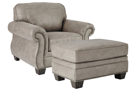 Olsberg Steel Chair and Ottoman -  Ashley - Luna Furniture