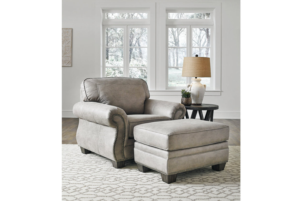 Olsberg Steel Sofa, Chair and Ottoman -  Ashley - Luna Furniture