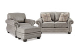 Olsberg Steel Loveseat, Chair, and Ottoman -  Ashley - Luna Furniture