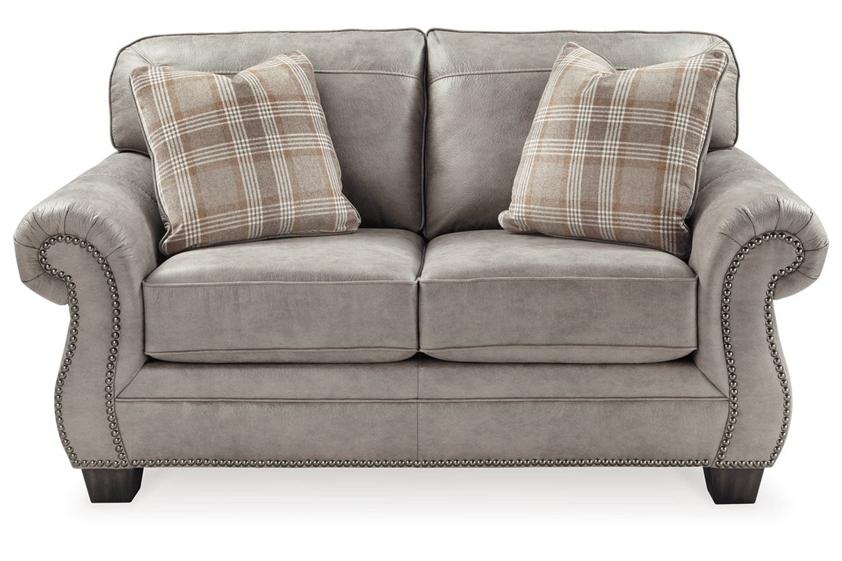 Olsberg Steel Loveseat, Chair, and Ottoman -  Ashley - Luna Furniture