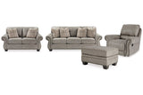 Olsberg Steel Sofa, Loveseat, Recliner, and Ottoman -  Ashley - Luna Furniture