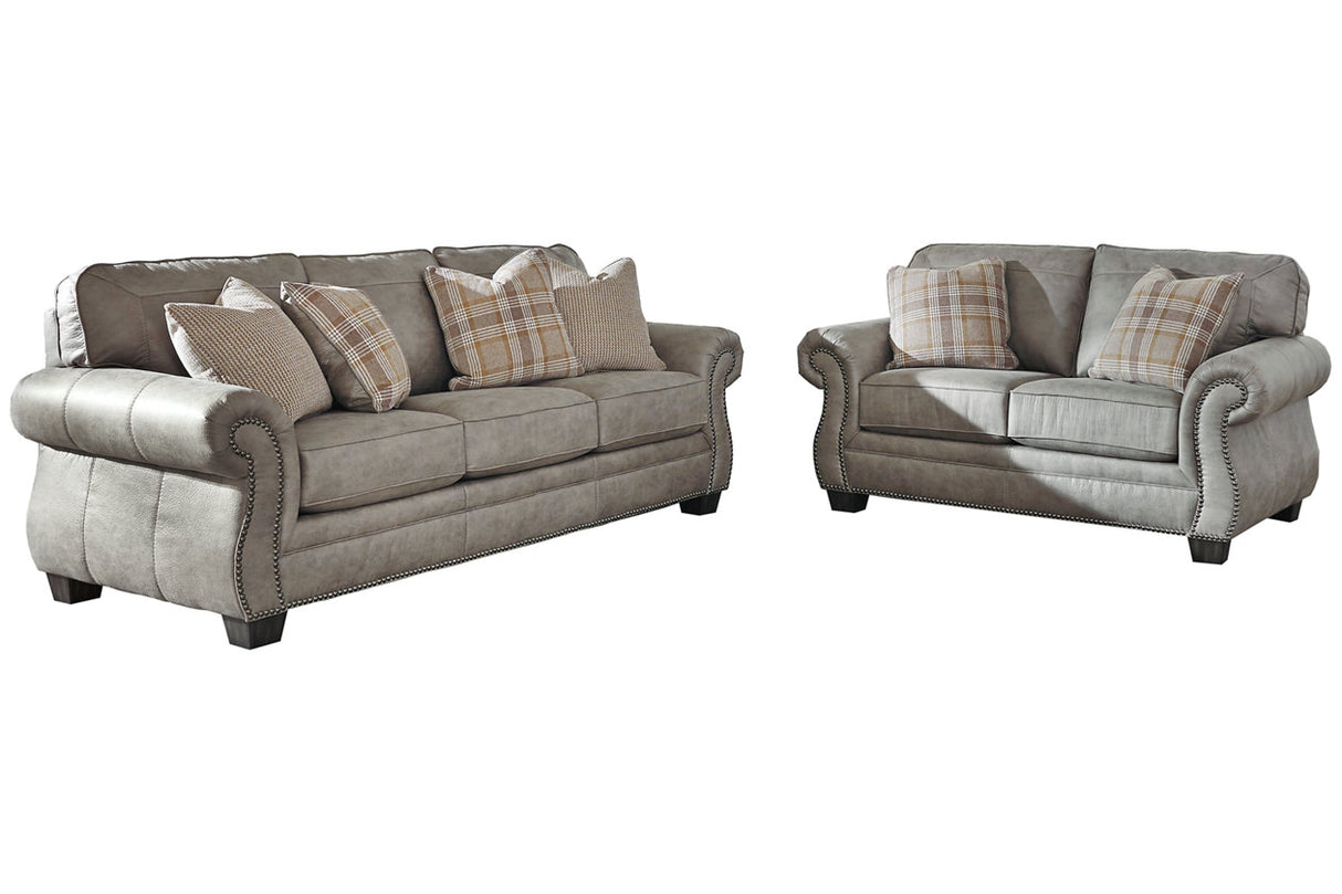 Olsberg Steel Sofa and Loveseat -  Ashley - Luna Furniture