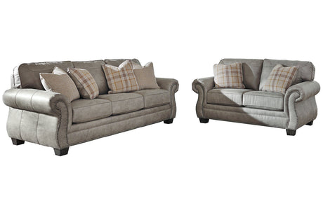 Olsberg Steel Sofa and Loveseat -  Ashley - Luna Furniture
