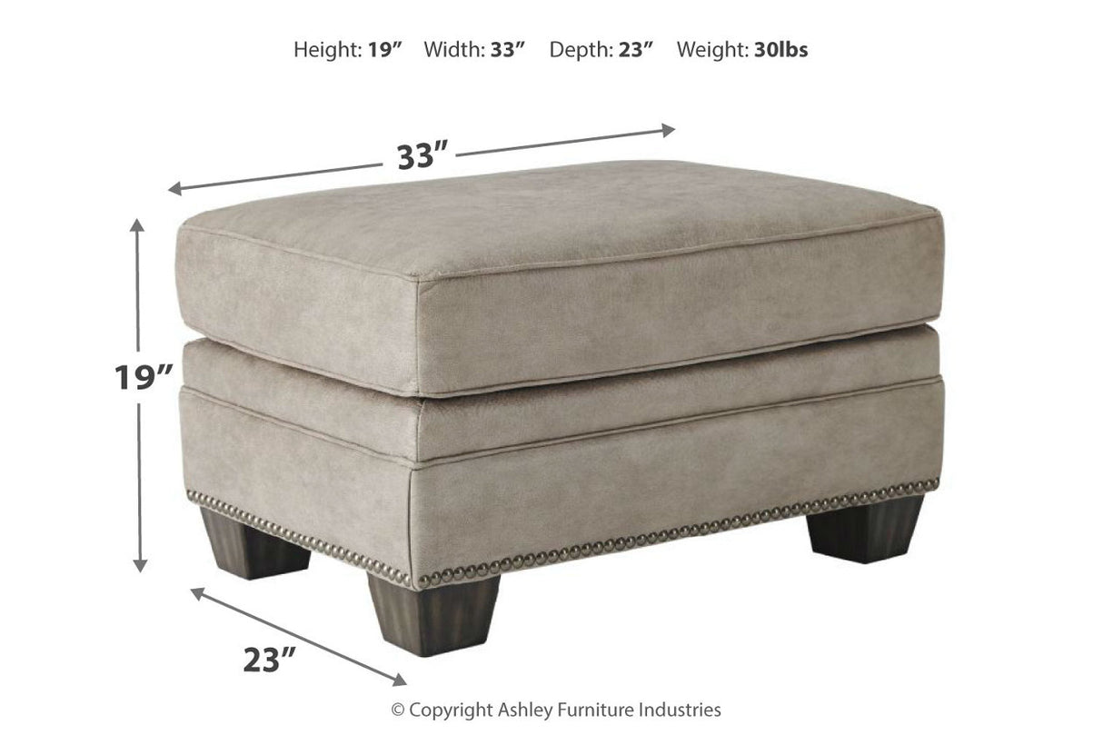 Olsberg Steel Loveseat, Chair, and Ottoman -  Ashley - Luna Furniture