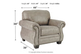 Olsberg Steel Loveseat, Chair, and Ottoman -  Ashley - Luna Furniture