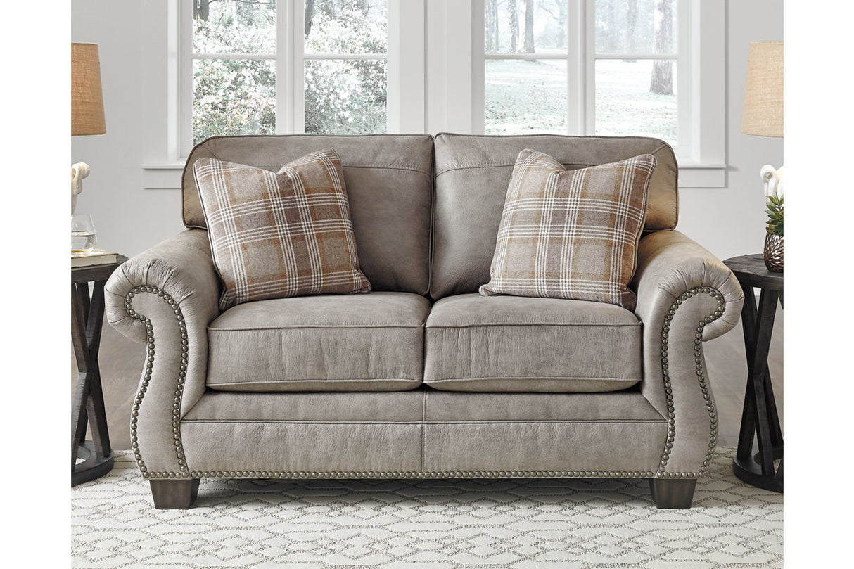 Olsberg Steel Sofa and Loveseat -  Ashley - Luna Furniture