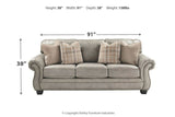 Olsberg Steel Sofa, Chair and Ottoman -  Ashley - Luna Furniture