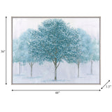 48x36 Handpainted Tree Canvas, Green from Sagebrook Home - Luna Furniture