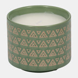 5" 15oz Aztec Citro Candle, Green from Sagebrook Home - Luna Furniture