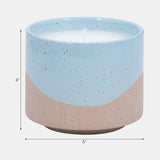 5" 15oz Wave Citro Candle, Aqua from Sagebrook Home - Luna Furniture