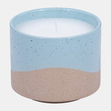 5" 15oz Wave Citro Candle, Aqua from Sagebrook Home - Luna Furniture