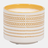 5" 15oz X Dots Citro Candle, Yellow from Sagebrook Home - Luna Furniture