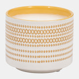 5" 15oz X Dots Citro Candle, Yellow from Sagebrook Home - Luna Furniture