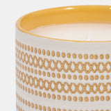 5" 15oz X Dots Citro Candle, Yellow from Sagebrook Home - Luna Furniture