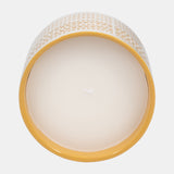 5" 15oz X Dots Citro Candle, Yellow from Sagebrook Home - Luna Furniture