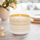 5" 15oz X Dots Citro Candle, Yellow from Sagebrook Home - Luna Furniture