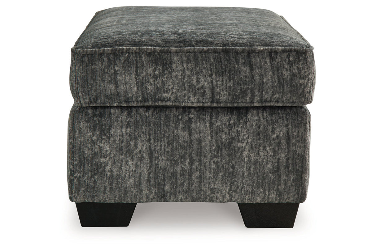 Lonoke Gunmetal Sofa, Loveseat, Oversized Chair and Ottoman -  Ashley - Luna Furniture