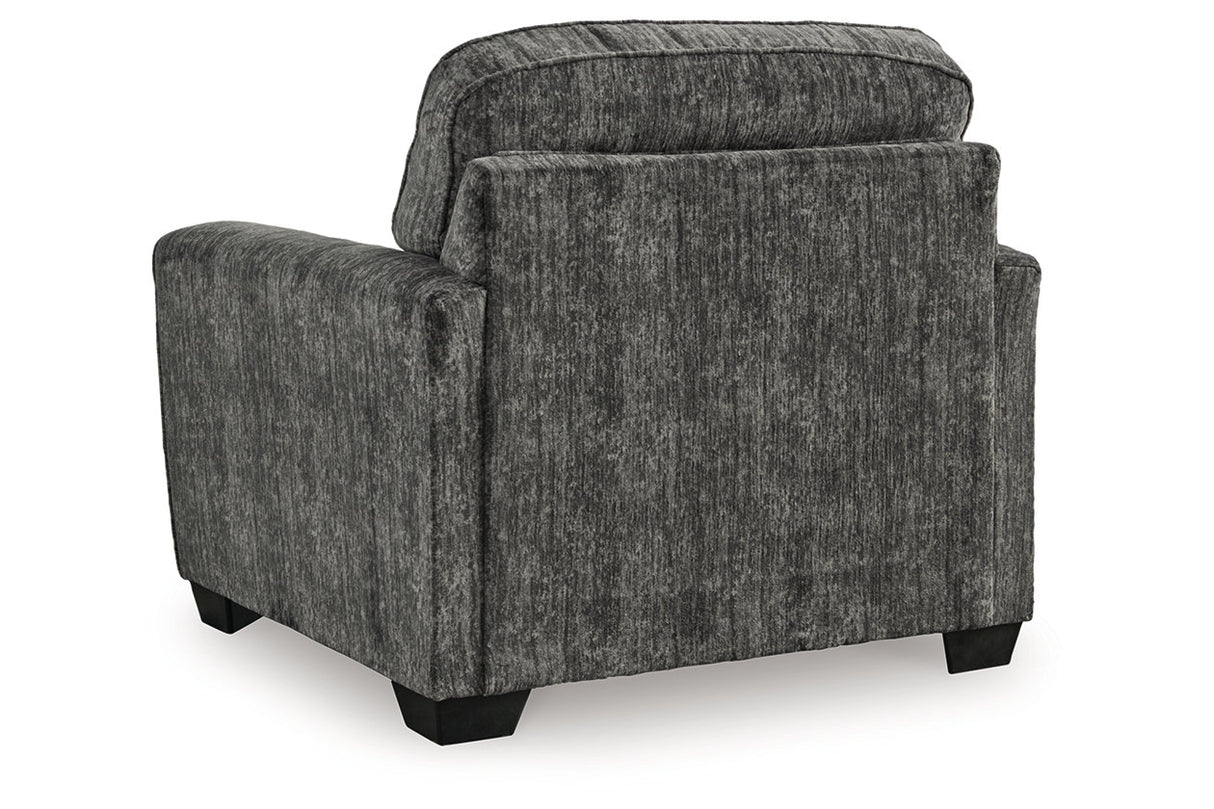 Lonoke Gunmetal Sofa, Loveseat, Oversized Chair and Ottoman -  Ashley - Luna Furniture