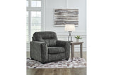 Lonoke Gunmetal Sofa, Loveseat, Oversized Chair and Ottoman -  Ashley - Luna Furniture