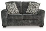 Lonoke Gunmetal Sofa, Loveseat, Oversized Chair and Ottoman -  Ashley - Luna Furniture