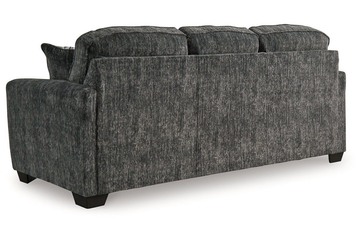 Lonoke Gunmetal Sofa, Loveseat, Oversized Chair and Ottoman -  Ashley - Luna Furniture