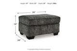 Lonoke Gunmetal Sofa, Loveseat, Oversized Chair and Ottoman -  Ashley - Luna Furniture