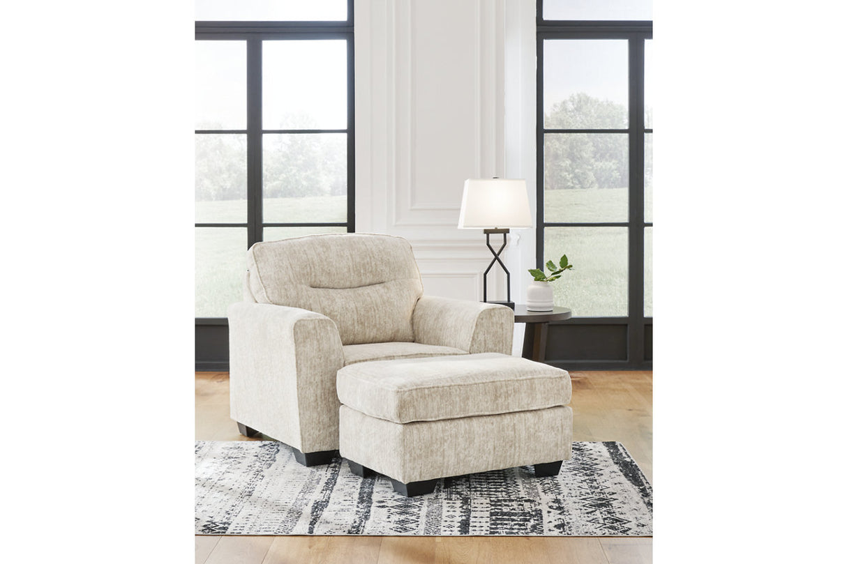 Lonoke Parchment Sofa, Loveseat, Oversized Chair and Ottoman -  Ashley - Luna Furniture