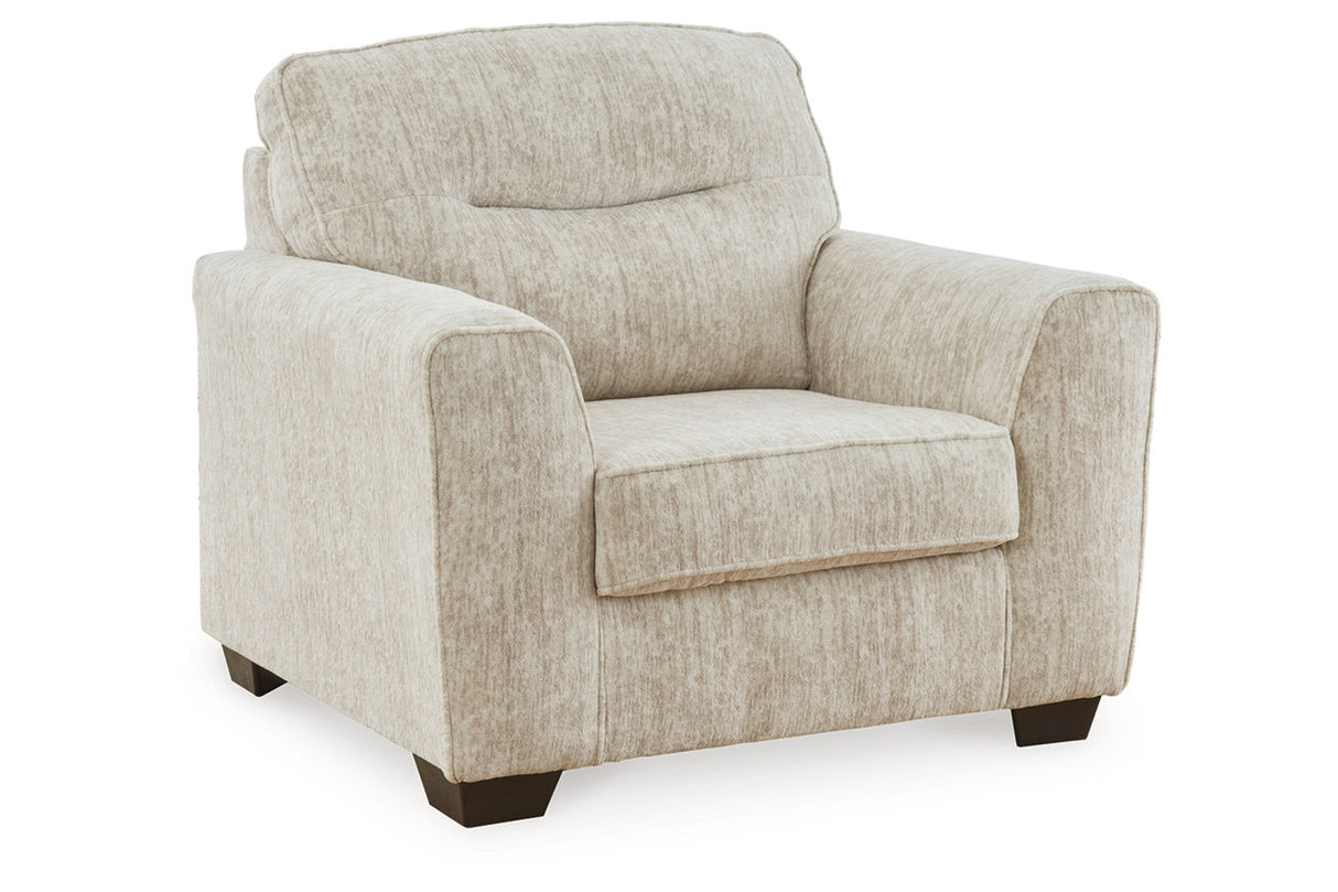 Lonoke Parchment Oversized Chair and Ottoman -  Ashley - Luna Furniture