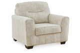 Lonoke Parchment Sofa, Loveseat, Oversized Chair and Ottoman -  Ashley - Luna Furniture