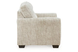 Lonoke Parchment Oversized Chair and Ottoman -  Ashley - Luna Furniture