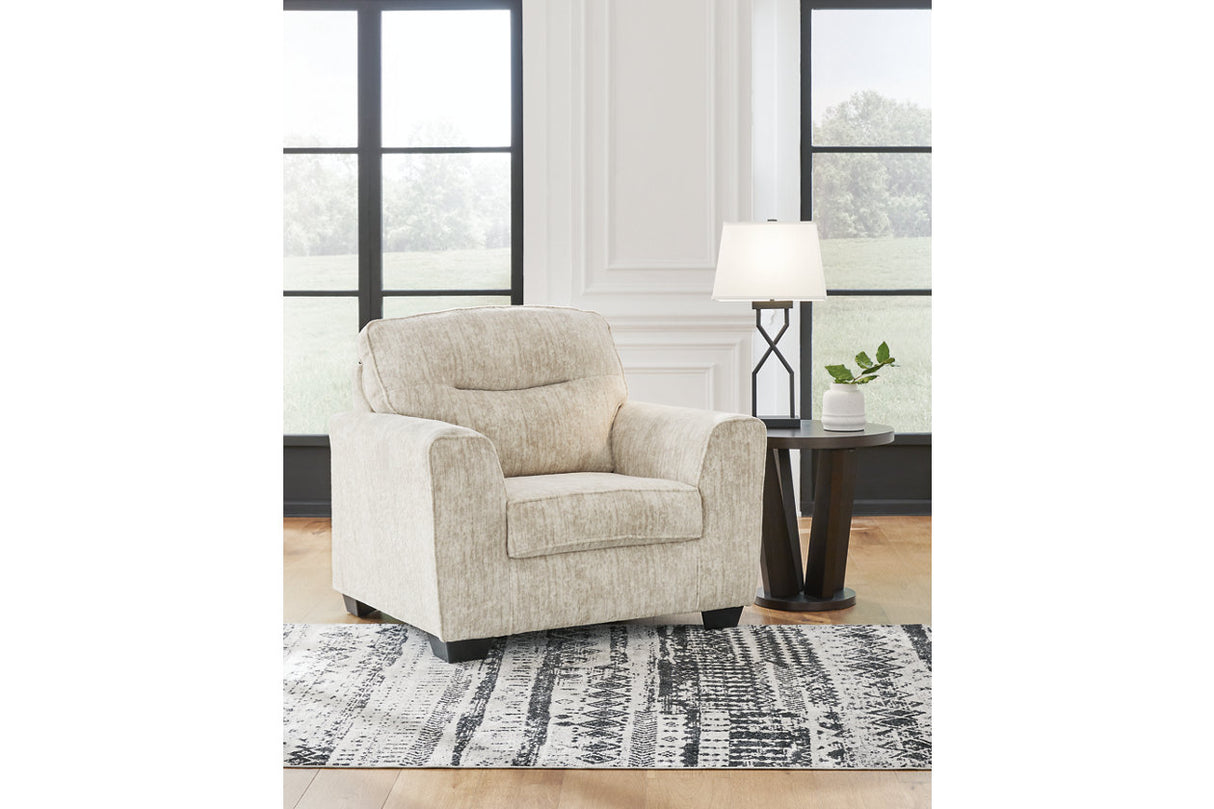 Lonoke Parchment Sofa, Loveseat, Oversized Chair and Ottoman -  Ashley - Luna Furniture