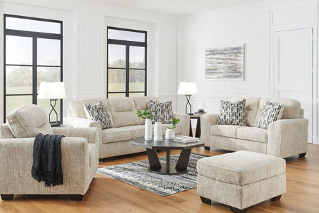 Lonoke Parchment Sofa, Loveseat, Oversized Chair and Ottoman -  Ashley - Luna Furniture