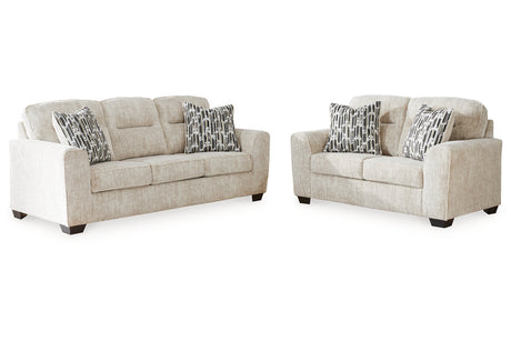 Lonoke Parchment Sofa and Loveseat -  Ashley - Luna Furniture