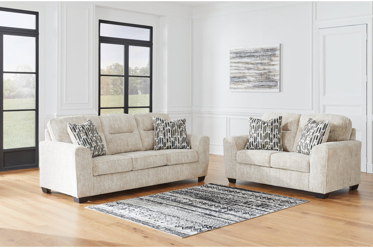 Lonoke Parchment Sofa and Loveseat -  Ashley - Luna Furniture