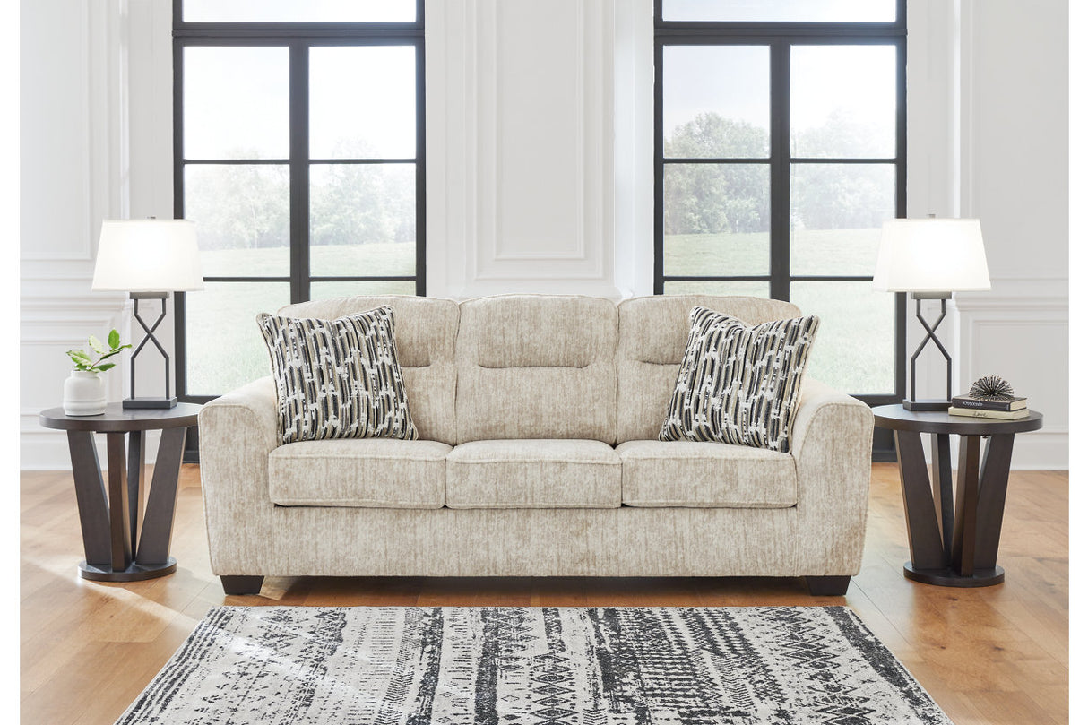 Lonoke Parchment Sofa, Loveseat, Oversized Chair and Ottoman -  Ashley - Luna Furniture