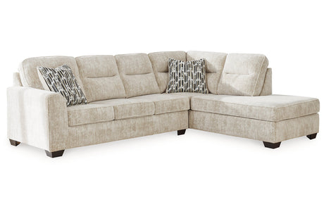 Lonoke Parchment 2-Piece Sectional with Chaise -  Ashley - Luna Furniture