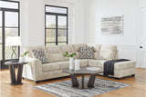 Lonoke Parchment 2-Piece Sectional with Chaise -  Ashley - Luna Furniture