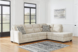 Lonoke Parchment 2-Piece Sectional with Chaise -  Ashley - Luna Furniture