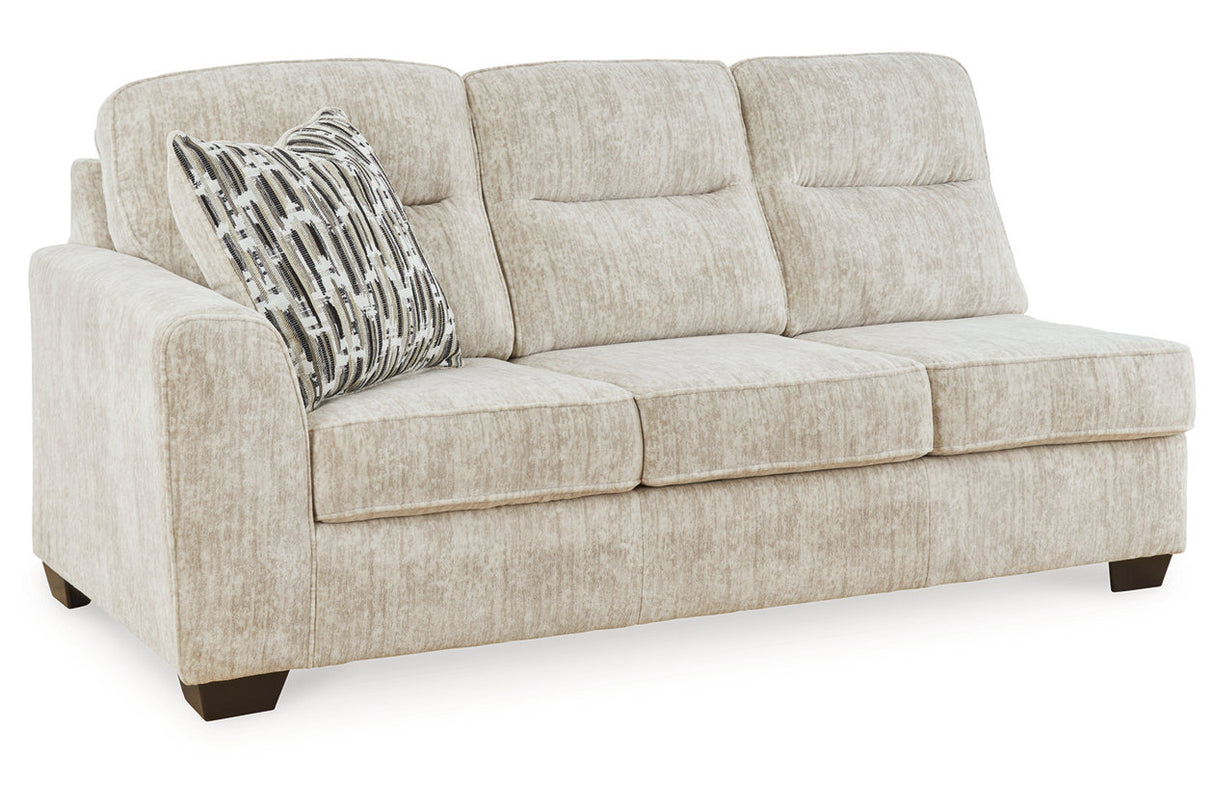 Lonoke Parchment 2-Piece Sectional with Chaise and Ottoman -  Ashley - Luna Furniture