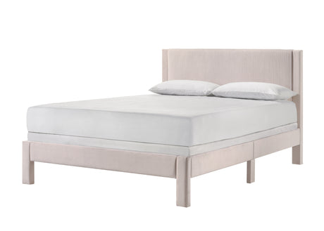 Lucia Pink Queen Platform Bed from Crown Mark - Luna Furniture