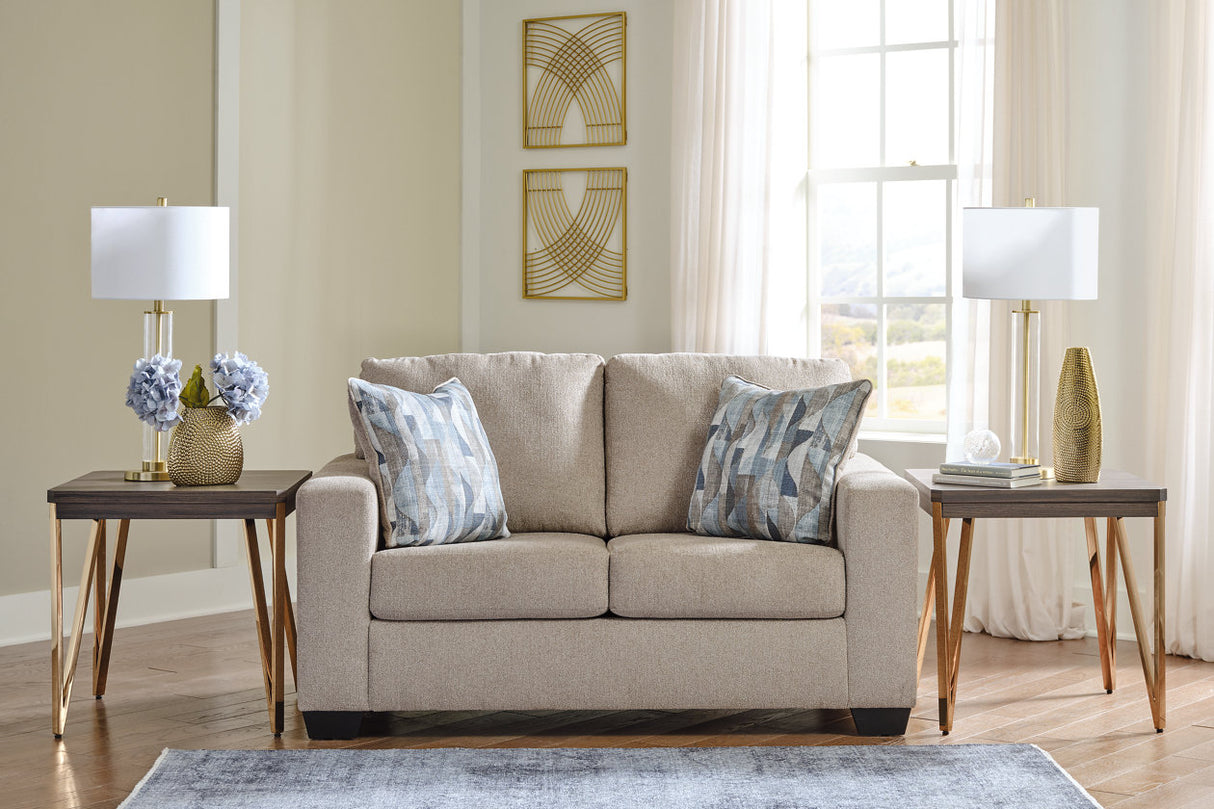 Deltona Parchment Sofa, Loveseat and Recliner -  Ashley - Luna Furniture