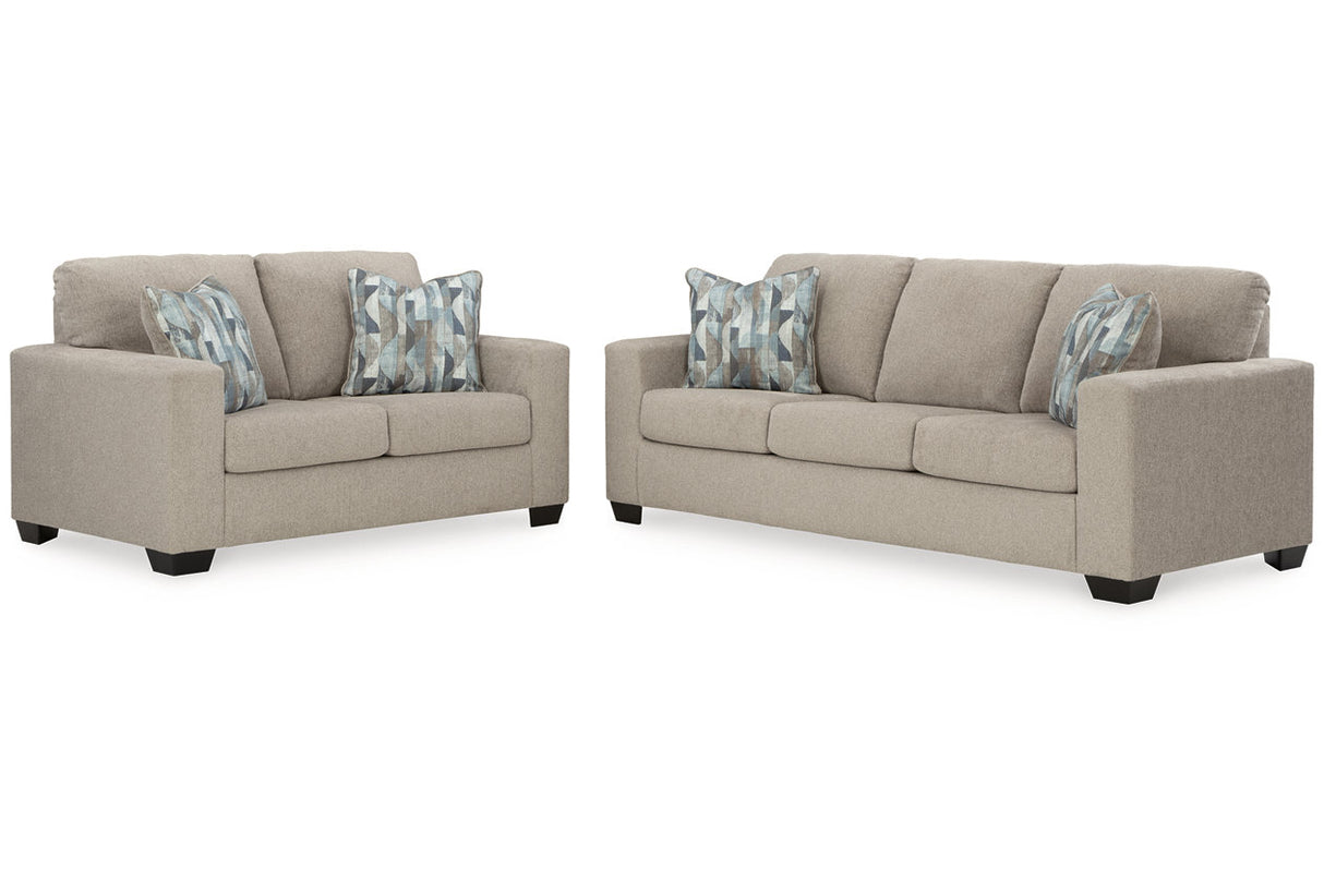 Deltona Parchment Sofa and Loveseat from Ashley - Luna Furniture