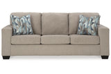 Deltona Parchment Sofa, Loveseat and Recliner -  Ashley - Luna Furniture