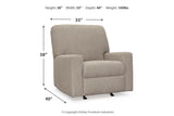 Deltona Parchment Sofa, Loveseat and Recliner -  Ashley - Luna Furniture