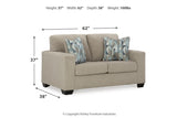 Deltona Parchment Sofa, Loveseat and Recliner -  Ashley - Luna Furniture