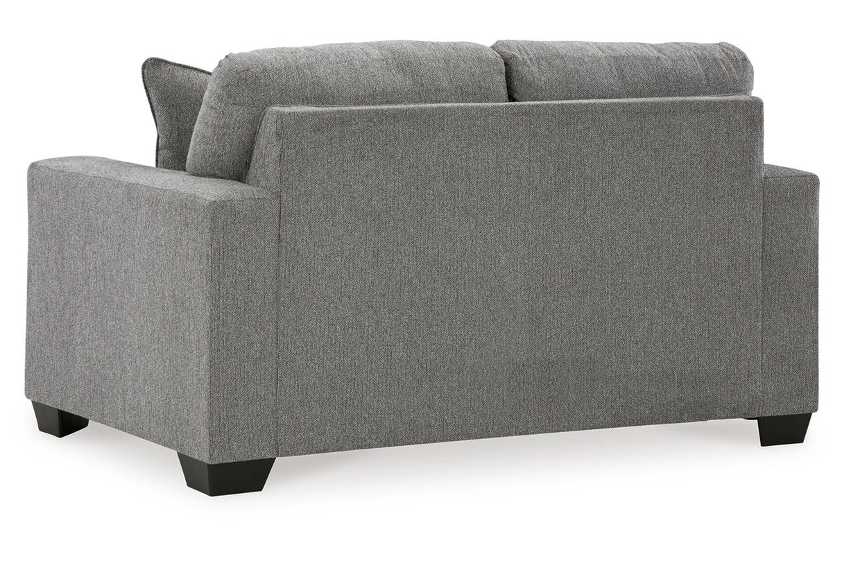 Deltona Graphite Sofa, Loveseat and Recliner -  Ashley - Luna Furniture