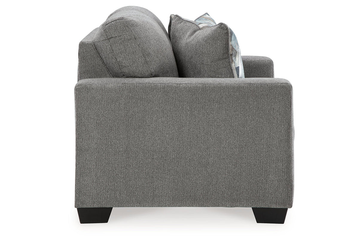 Deltona Graphite Sofa, Loveseat and Recliner -  Ashley - Luna Furniture