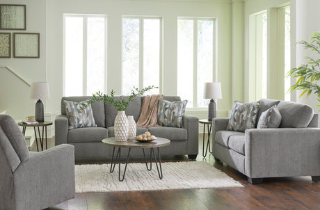 Deltona Graphite Living Room Set -  Ashley - Luna Furniture
